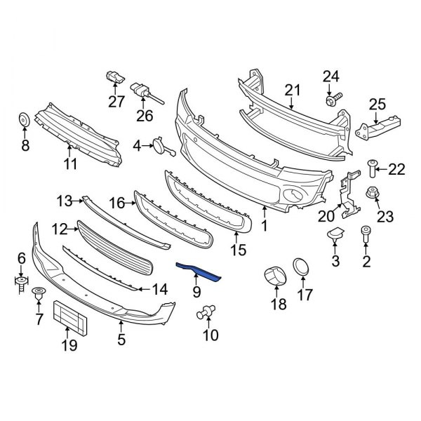 Radiator Support Air Deflector