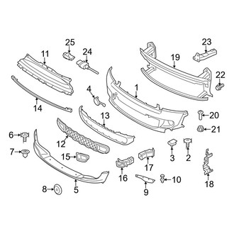 Mini OE - Front Bumper & Grille - Bumper & Components (Coupe S / Roadster S)