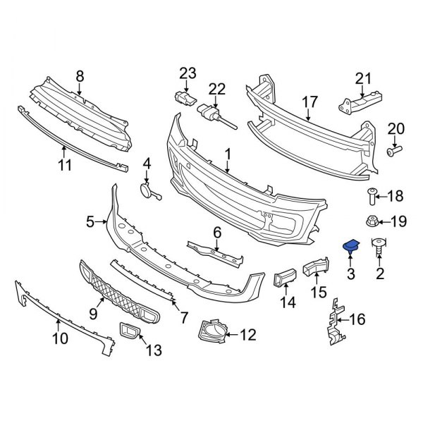 Bumper Cover Retainer