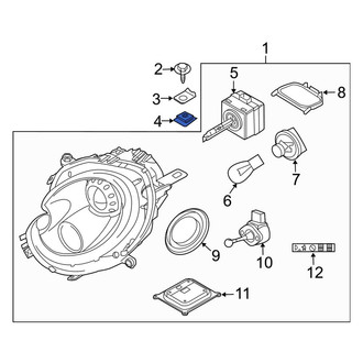 Mini OE - Headlight Mounting Nut