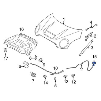 Mini OE - Front Hood Release Handle