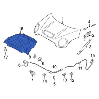 Mini OE - Hood Insulation Pad