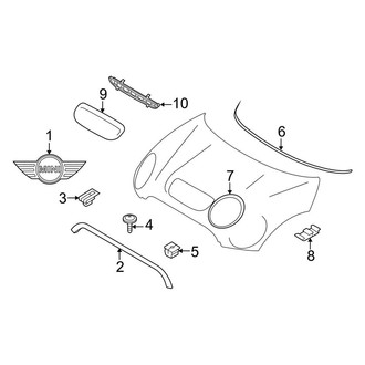 Mini OE - Hood - Exterior Trim (Coupe / Coupe John Cooper Works / Coupe S / Roadster / Roadster John Cooper Works / Roadster S)