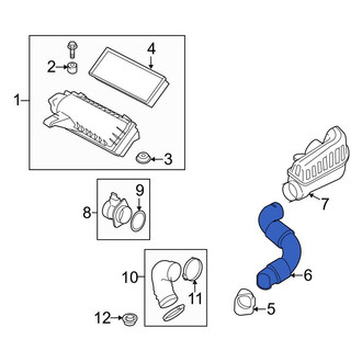 Mini OE - Rear Engine Air Intake Hose