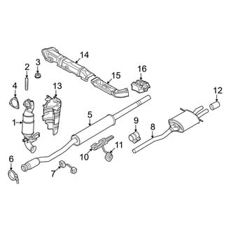 Mini OE - Exhaust System - Exhaust Components (Coupe John Cooper Works / Coupe S / Roadster John Cooper Works / Roadster S)