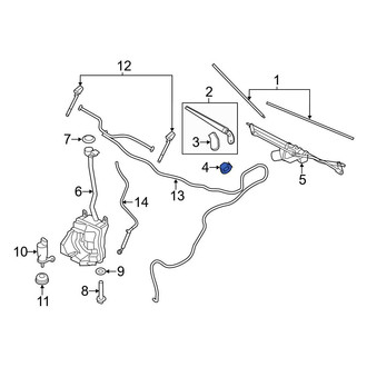 Mini OE - Wiper Arm Nut