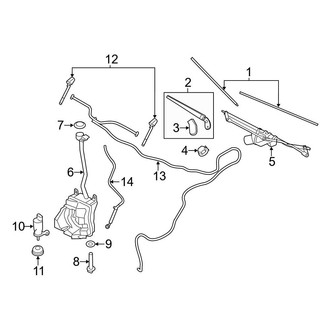 Mini OE - Windshield - Wiper & Washer Components (John Cooper Works Coupe)