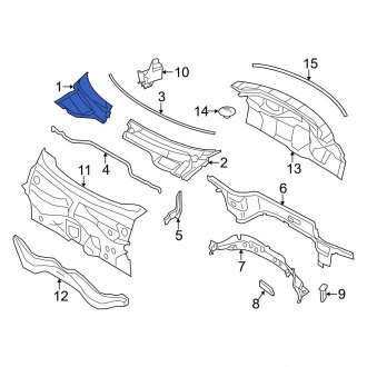 Mini Cooper Cowl Panels & Parts | Vent Grills — CARiD.com