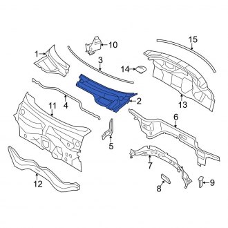 Mini Cooper Cowl Panels & Parts | Vent Grills — CARiD.com