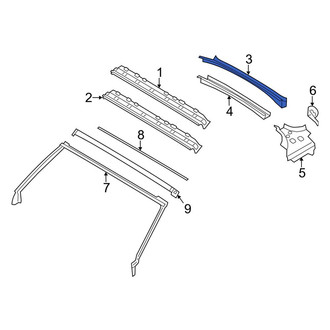 Mini OE - Rear Upper Roof Header Panel