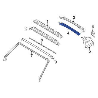 Mini OE - Rear Lower Roof Header Panel