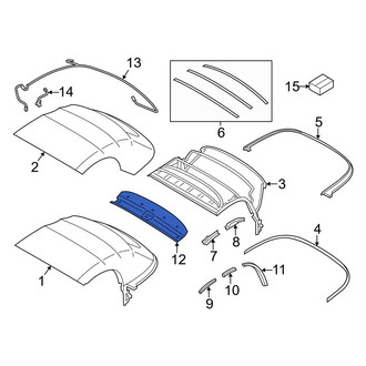 Mini OE - Rear Roof Header Panel