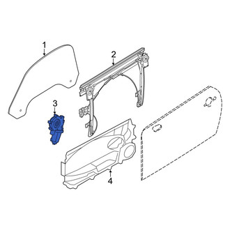 Mini OE - Front Left Window Motor