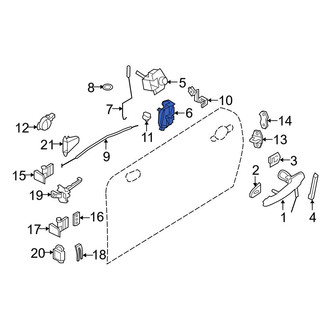 Mini OE - Front Left Door Latch Assembly