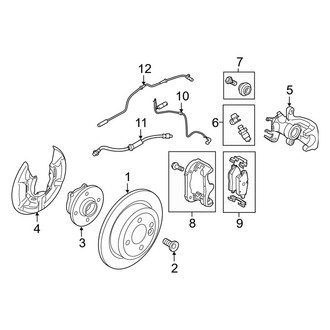Mini OE - Rear Suspension - Brake Components