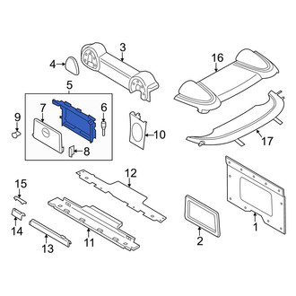Mini OE - Convertible Top Stowage Compartment Lid