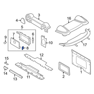 Mini OE - Left Convertible Top Stowage Compartment Lid Screw Cover