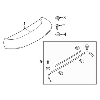 Mini OE - Lift Gate - Spoiler (Upper Spoiler), (Coupe / Coupe John Cooper Works / Coupe S)