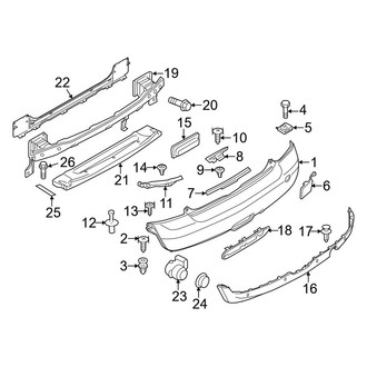 Mini OE - Rear Bumper - Bumper & Components (Coupe / Roadster)