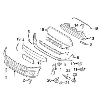 Mini OE - Front Bumper & Grille - Bumper & Components (Bumper Cover & Trim), (Base Convertible)