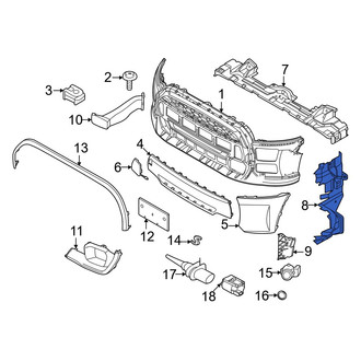 Mini OE - Front Left Radiator Support Air Deflector