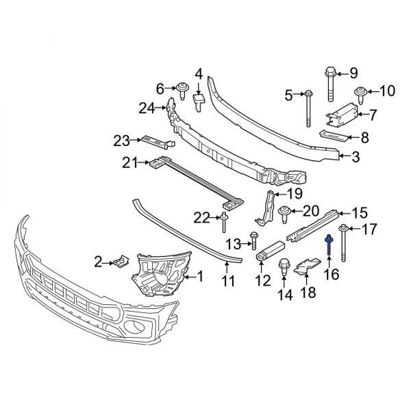 Bumper Impact Bar Rivet