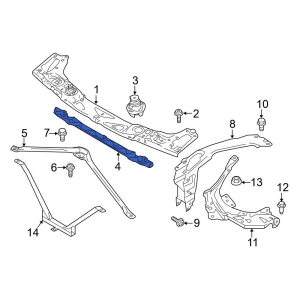 Radiator Support Air Deflector