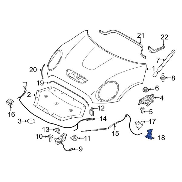 Hood Release Handle Bracket