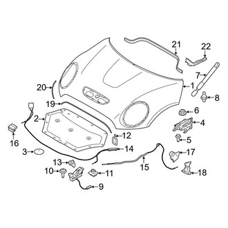 Mini OE - Hood & Components (Convertible)