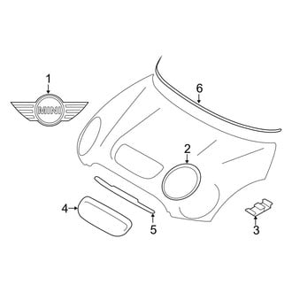 Mini OE - Hood - Exterior Trim (S Hatchback 2.0L)