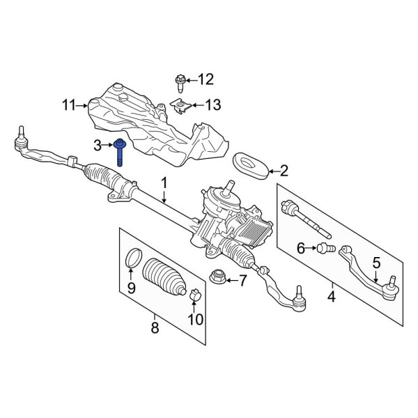 Rack and Pinion Bolt