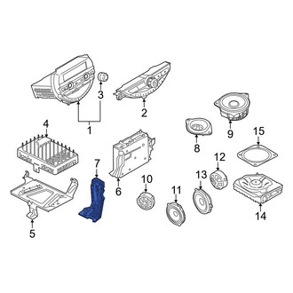 Mini OE - Left Radio Bracket