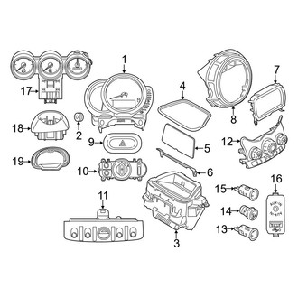 Mini OE - Instrument Panel - Cluster & Switches