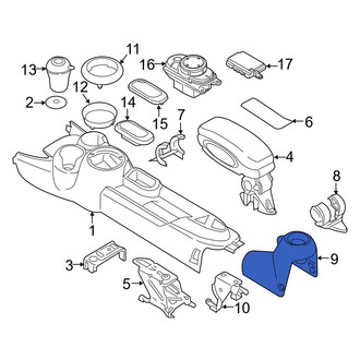 Mini OE - Rear Console Cup Holder