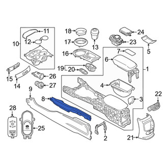Mini OE - Right Lower Console Panel