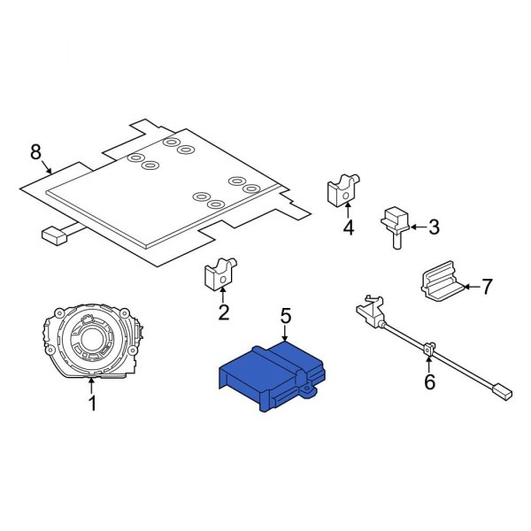 Mini OE 65775A41CA3 Air Bag Control Module