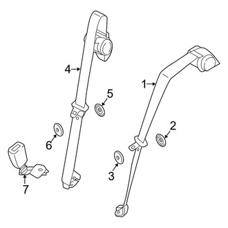 Mini OE - Restraint Systems - Rear Seat Belts (Base / S)