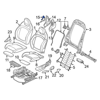 Mini OE - Front Right Upper Headrest Cover