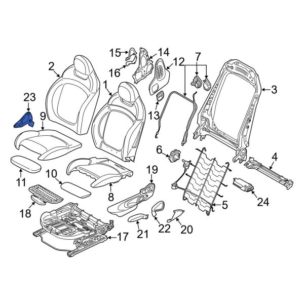 Seat Frame Trim Panel