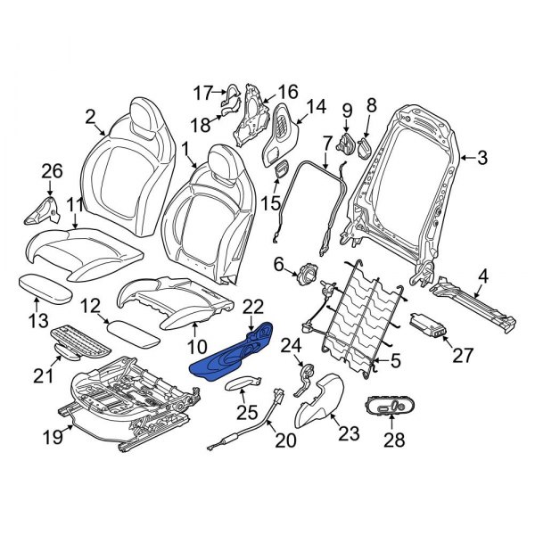 Seat Frame Trim Panel