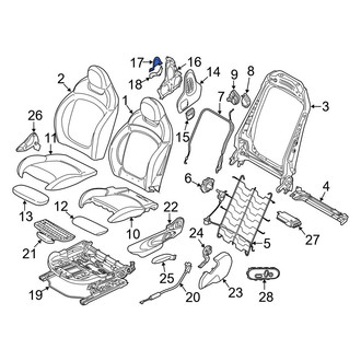 Mini OE - Front Left Upper Headrest Cover
