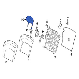Mini OE - Rear Right Headrest