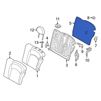 Mini OE - Rear Left Seat Back Panel