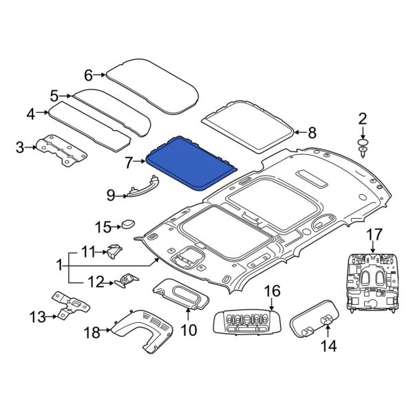 Sunroof Opening Trim