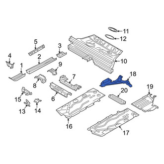 Mini OE - Rear Right Floor Pan Splash Shield