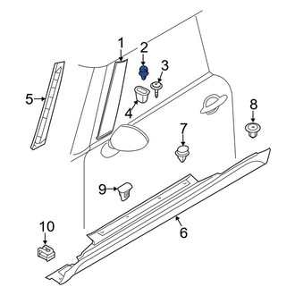 Mini OE - Door Reveal Molding Clip