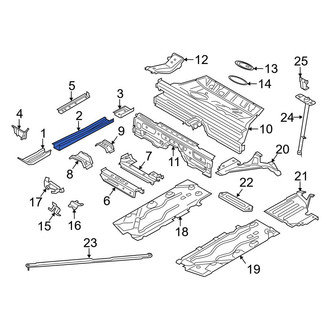 Mini OE - Center Right Floor Side Rail