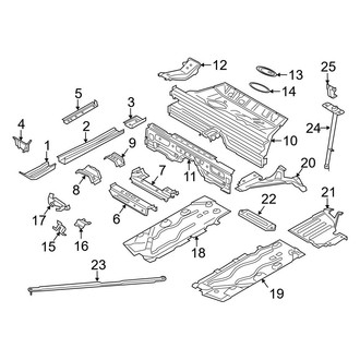 Mini OE - Pillars, Rocker & Floor - Floor & Rails (Base / John Cooper Works / S Convertible)