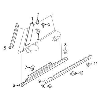 Mini OE - Pillars, Rocker & Floor - Exterior Trim (Base / John Cooper Works / S Convertible)