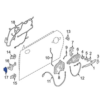 Mini OE - Left Door Check Gasket